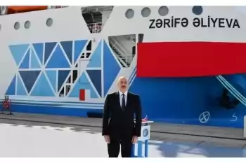 President Ilham Aliyev attended ceremony to launch “Zarifa Aliyeva” ferry boat