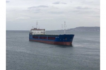 After a major overhaul, the first voyage of the dry-cargo ship 
