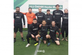 Futbol turnirinin 8-ci turunda ASCO futbolçuları Müdafiə Sənayesi Nazirliyinin komandasını məğlub edib