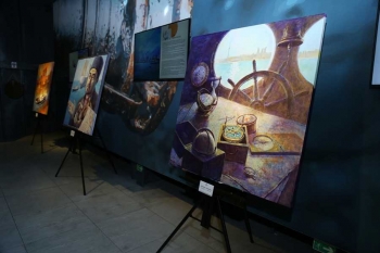 International painting exhibition unveiled at ship-museum