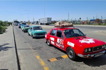 A convoy of legendary Czech and Japanese cars delivered to Kazakhstan aboard the “Azerbaijan” ferry