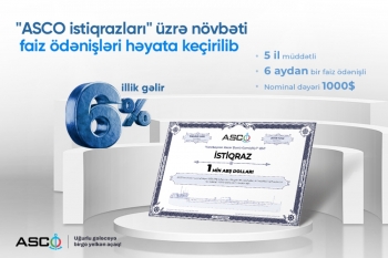“ASCO istiqrazları” üzrə növbəti faiz ödənişləri icra olunub